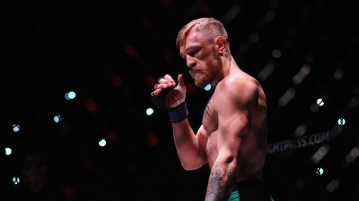 December 12, 2015; Las Vegas, NV, USA; Conor McGregor before fighting against Jose Aldo during UFC 194 at MGM Grand Garden Arena. Mandatory Credit: Gary A. Vasquez-USA TODAY Sports