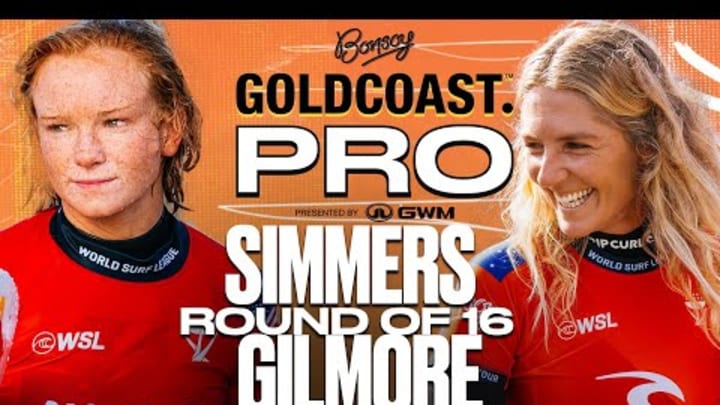 Caitlin Simmers vs Stephanie Gilmore | Bonsoy Gold Coast Pro presented by GWM 2025 - Round of 16 Caitlin Simmers vs Stephanie Gilmore | Bonsoy Gold Coast Pro presented by GWM 2025 - Round of 16