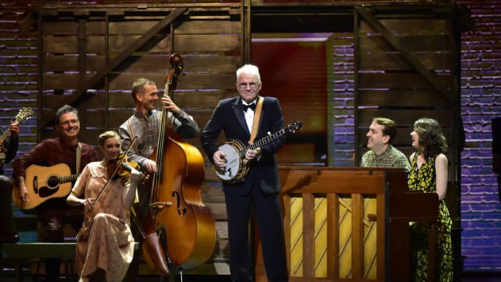 NEW YORK – JUNE 12: Steve Martin, Edie Brickell, and the cast of Bright Star at THE 70TH ANNUAL TONY AWARDS, live from the Beacon Theatre in New York City, Sunday, June 12 (8:00-11:00 PM, live ET/ delayed PT) on the CBS Television Network. (Photo by John Paul Filo/CBS via Getty Images)