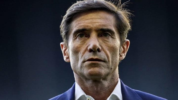 VIGO, SPAIN - AUGUST 24: Marcelino Garcia Toral the manager of Valencia CF looks on prior to the Liga match between RC Celta de Vigo and Valencia CF at Abanca-Balaidos on August 24, 2019 in Vigo, Spain. (Photo by Quality Sport Images/Getty Images)