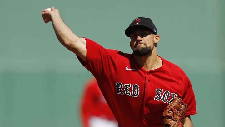 Boston Red Sox starter Nathan Eovaldi. (Photo by Michael Reaves/Getty Images)