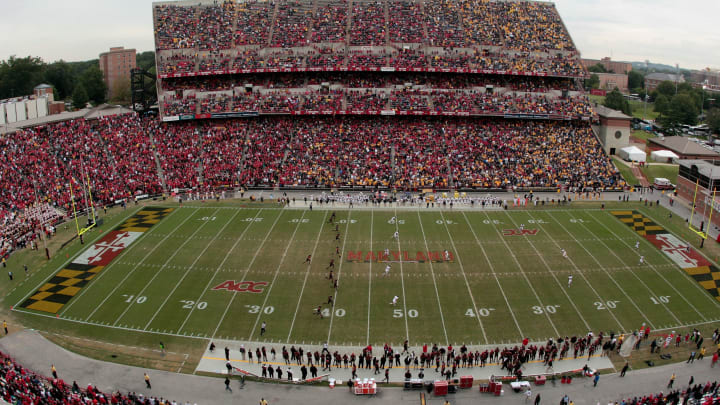 COLLEGE PARK, MD – SEPTEMBER 17: General view of the Maryland Terrapins and West Virginia Mountaineers game at Byrd Stadium on September 17, 2011 in College Park, Maryland. (Photo by Rob Carr/Getty Images)