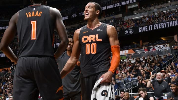 Aaron Gordon and Jonathan Isaac helped key a one-night defensive revival for the Orlando Magic. (Photo by Fernando Medina/NBAE via Getty Images)