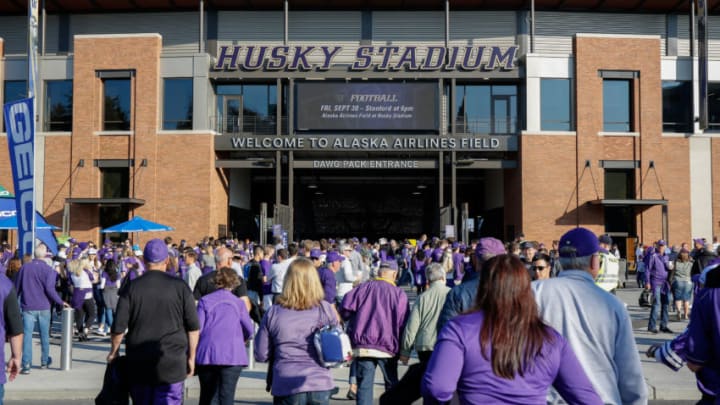 SEATTLE, WA - SEPTEMBER 30: Fans enter the stadium prior to the game between the Washington Huskies and the Stanford Cardinal on September 30, 2016 at Husky Stadium in Seattle, Washington. (Photo by Otto Greule Jr/Getty Images)