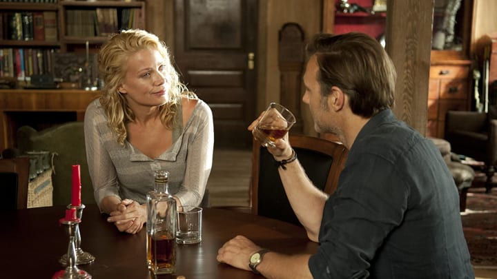 Laurie Holden and David Morrissey in The Walking Dead (2010). Photo: Gene Page/AMC