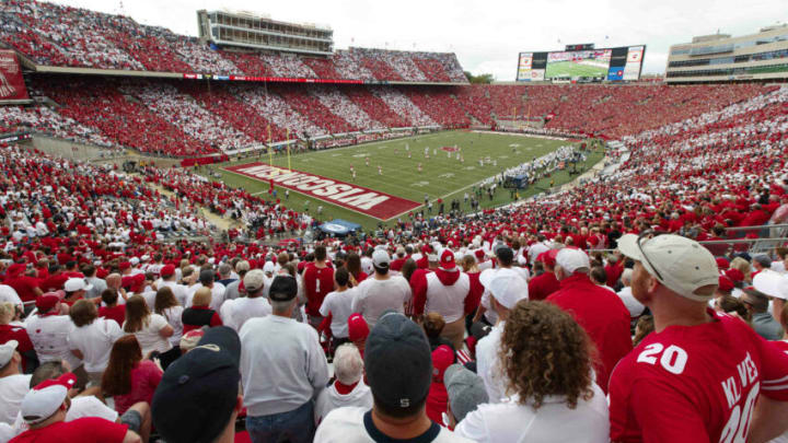 Sep 4, 2021; Madison, Wisconsin, USA; General view of Camp Randall Stadium during the third quarter of the game between the Penn State Nittany Lions and Wisconsin Badgers. Mandatory Credit: Jeff Hanisch-USA TODAY Sports