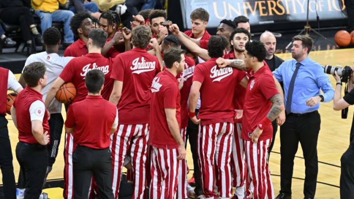 The Indiana Hoosiers gather. Mandatory Credit: Jeffrey Becker-USA TODAY Sports