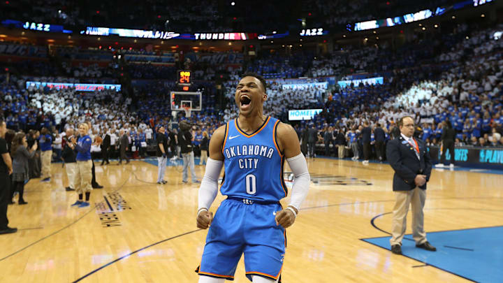 OKLAHOMA CITY, OK – APRIL 25: Russell Westbrook