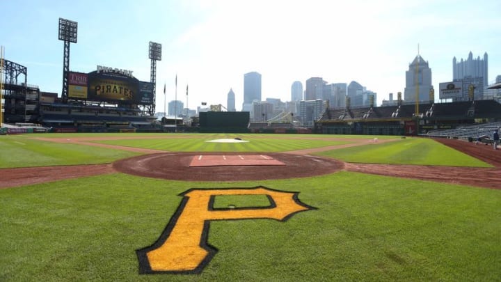 Sep 15, 2015; Pittsburgh, PA, USA; General view from the field before the Pittsburgh Pirates host the Chicago Cubs at PNC Park. Mandatory Credit: Charles LeClaire-USA TODAY Sports
