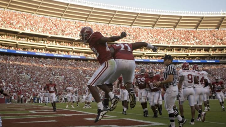 Andre Smith #71 of the Alabama Crimson Tide (Photo by Wesley Hitt/Getty Images)