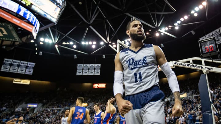 RENO, NEVADA – FEBRUARY 02: Cody Martin #11 of the Nevada Wolf Pack looks to fans after easily dunking the ball against the Boise State Broncos at Lawlor Events Center on February 02, 2019 in Reno, Nevada. (Photo by Jonathan Devich/Getty Images)