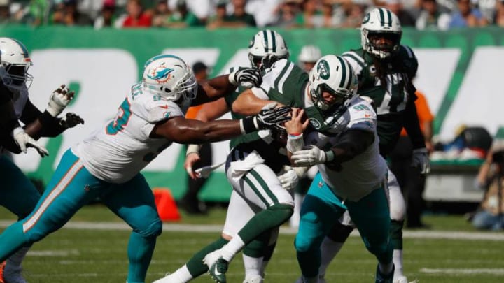 Quarterback Sam Darnold #14 of the New York Jets (Photo by Michael Owens/Getty Images)