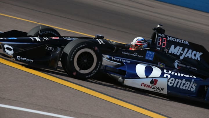 Graham Rahal on track during qualifying for IndyCar's Phoenix Grand Prix. Photo Credit: Chris Jones/Courtesy of IndyCar