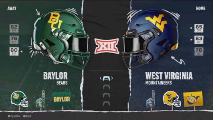 CFB 25 Simulation: WVU vs. Baylor.mp4 CFB 25 Simulation: WVU vs. Baylor.mp4