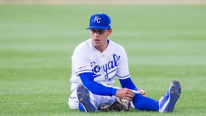 Kansas City Royals second baseman Nicky Lopez (1)  (Photo by Nick Tre. Smith/Icon Sportswire via Getty Images)