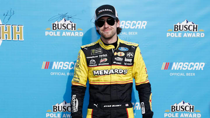 LONG POND, PA - JUNE 01: Ryan Blaney, driver of the #12 Menards/Duracell Ford (Photo by Jeff Zelevansky/Getty Images)
