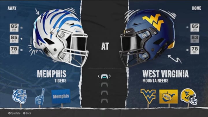 College Football 25 Simulation: WVU vs. Memphis.mp4