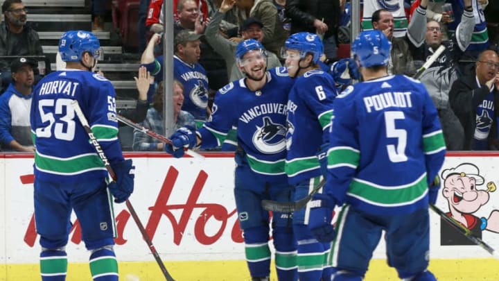 VANCOUVER, BC - OCTOBER 26: Sven Baertschi