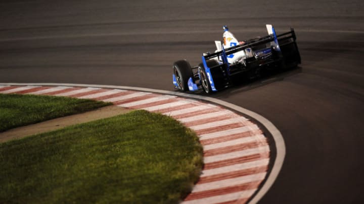 MADISON, IL - AUGUST 26: Josef Newgarden, driver of the #2 Team Penske Chevrolet, drives through turn two during the IndyCar Bommarito Automotive Group 500 on August 26, 2017, at Gateway Motorsports Park in Madison, Illinois. (Photo by Michael Allio/Icon Sportswire via Getty Images)