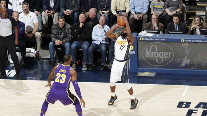 INDIANAPOLIS, IN - FEBRUARY 5: Tyreke Evans #12 of the Indiana Pacers shoots the ball against the Los Angeles Lakers on February 5, 2019 at Bankers Life Fieldhouse in Indianapolis, Indiana. NOTE TO USER: User expressly acknowledges and agrees that, by downloading and or using this Photograph, user is consenting to the terms and conditions of the Getty Images License Agreement. Mandatory Copyright Notice: Copyright 2019 NBAE (Photo by Jeff Haynes/NBAE via Getty Images)