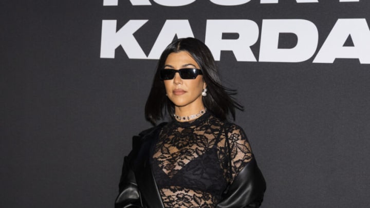 NEW YORK, NEW YORK - SEPTEMBER 13: Kourtney Kardashian attends the Boohoo X Kourtney Kardashian fashion show during New York Fashion Week: The Shows on the High Line on September 13, 2022 in New York City. (Photo by Gotham/WireImage)