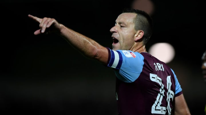 BURTON-UPON-TRENT, ENGLAND - SEPTEMBER 26: Aston Villa captain John Terry during the Sky Bet Championship match between Burton Albion and Aston Villa at Pirelli Stadium on September 26, 2017 in Burton-upon-Trent, England. (Photo by Gareth Copley/Getty Images)