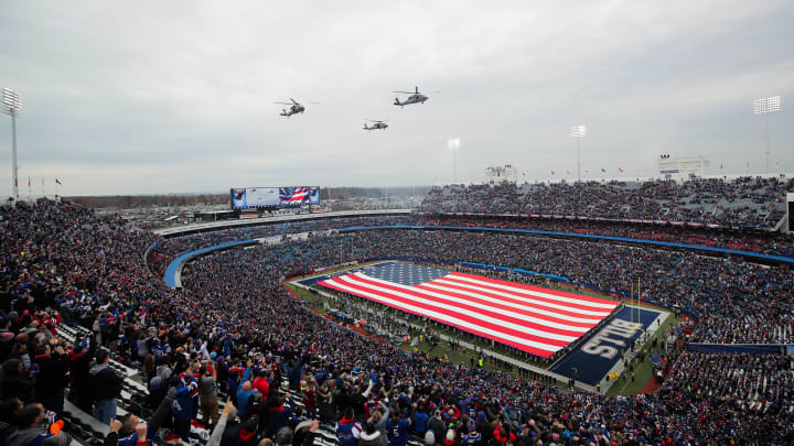 ORCHARD PARK, NY – NOVEMBER 12: A flyover before an NFL game between the Buffalo Bills and New Orleans Saints on November 12, 2017 at New Era Field in Orchard Park, New York. (Photo by Brett Carlsen/Getty Images)
