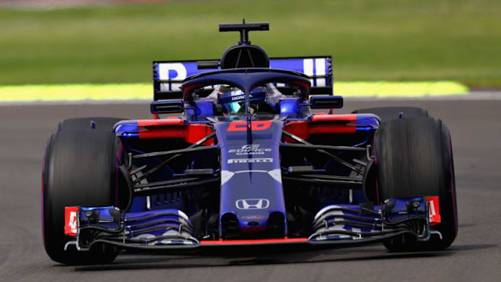 MEXICO CITY, MEXICO - OCTOBER 28: Brendon Hartley of New Zealand driving the (28) Scuderia Toro Rosso STR13 Honda during the Formula One Grand Prix of Mexico at Autodromo Hermanos Rodriguez on October 28, 2018 in Mexico City, Mexico. (Photo by Mark Thompson/Getty Images)