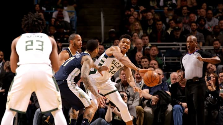 MILWUAKEE, WI - FEBRUARY 15: Giannis Antetokounmpo