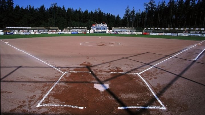 9 Jul 1999: A general view of the Softball Diamond during the Womens Canada Cup Softball game Softball City in Surrey, British Columbia, Canada. The USA Gold defeated Team Arizona 4-1.