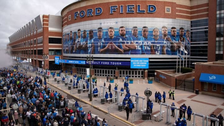 DETROIT, MI - NOVEMBER 28: A general view of Ford Field prior to the start of the game between the Chicago Bears and the Detroit Lions on November 28, 2019 in Detroit, Michigan. (Photo by Leon Halip/Getty Images)