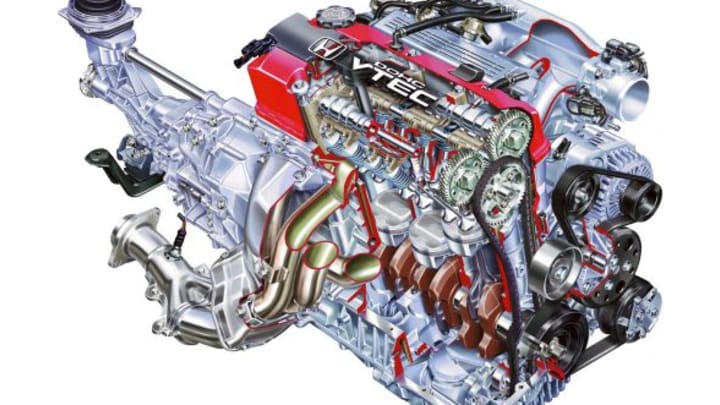 2000 Honda S2000 Roadster engine drawing.