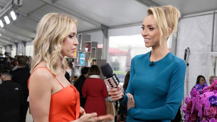 NBCUNIVERSAL UPFRONT EVENTS -- 2018 NBCUniversal Upfront in New York City on Monday, May 14, 2018 -- Red Carpet -- Pictured: (l-r) Kristin Cavallari, "Very Cavallari" on E! Entertainment; Giuliana Rancic, "E! News" on E! Entertainment -- (Photo by: Virginia Sherwood/NBCUniversal/NBCU Photo Bank via Getty Images)