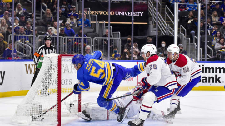 St. Louis Blues center Dakota Joshua (54)Mandatory Credit: Jeff Curry-USA TODAY Sports