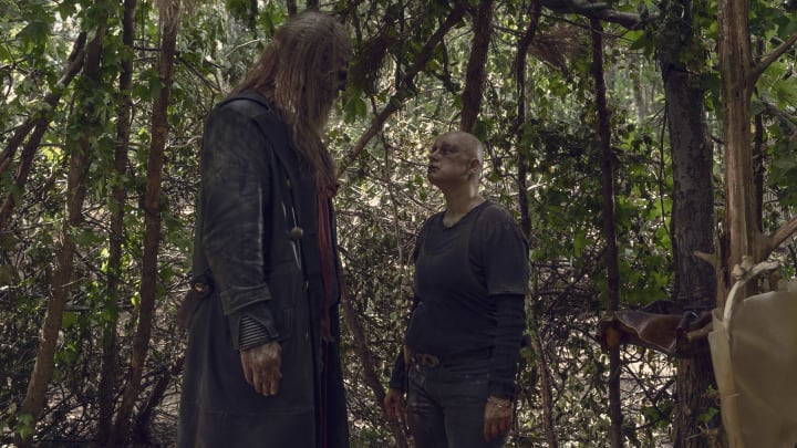 Ryan Hurst as Beta, Samantha Morton as Alpha - The Walking Dead _ Season 9, Episode 12 - Photo Credit: Gene Page/AMC