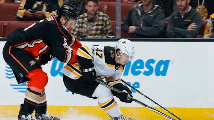 ANAHEIM, CA - NOVEMBER 15: Torey Krug