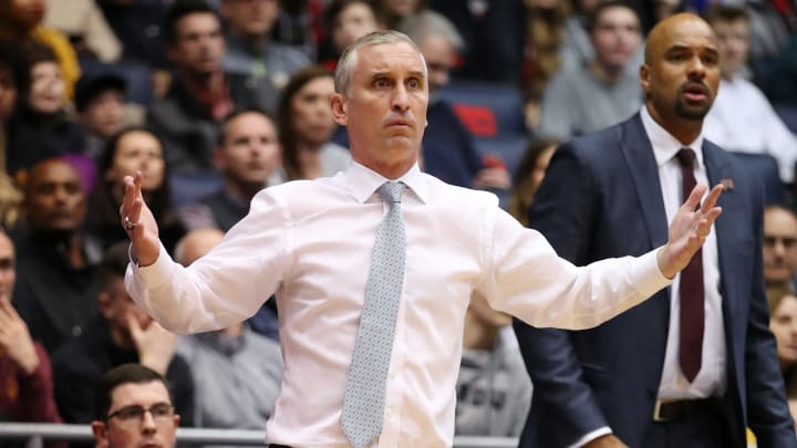 DAYTON, OHIO – MARCH 20: Head coach Bobby Hurley of the Arizona State Sun Devils reacts during the first half against the St. John’s Red Storm in the First Four of the 2019 NCAA Men’s Basketball Tournament at UD Arena on March 20, 2019 in Dayton, Ohio. (Photo by Gregory Shamus/Getty Images)