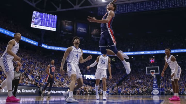 LEXINGTON, KY - FEBRUARY 23: Chuma Okeke #5 of the Auburn Tigers goes up for a dunk during the game against the Kentucky Wildcats at Rupp Arena on February 23, 2019 in Lexington, Kentucky. (Photo by Michael Hickey/Getty Images)