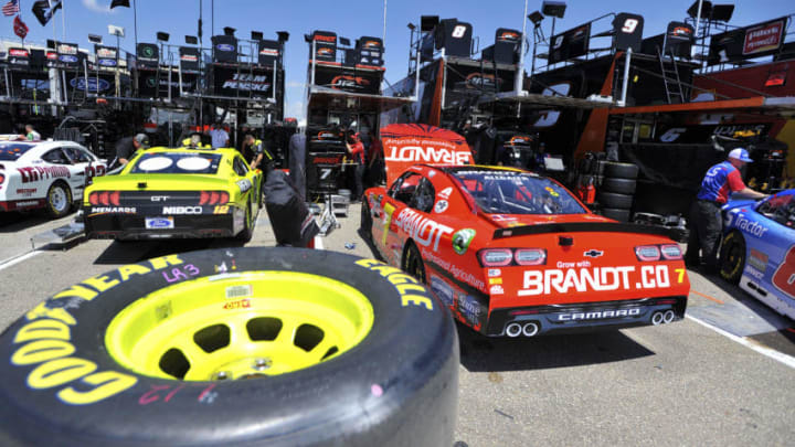 BROOKLYN, MICHIGAN - JUNE 07: Scenes from the garage during practice for the NASCAR Xfinity Series LTi Printing 250 at Michigan International Speedway on June 07, 2019 in Brooklyn, Michigan. (Photo by Logan Riely/Getty Images)
