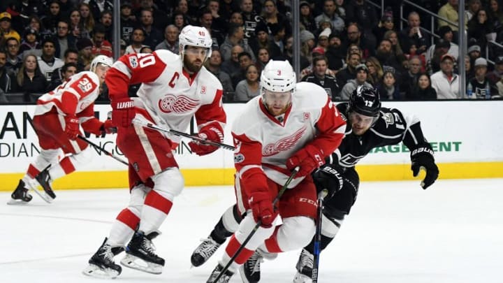 Jan 5, 2017; Los Angeles, CA, USA; The Red Wings beat the Kings 4-0 on Thursday. Can they keep it up against the Sharks? Mandatory Credit: Kirby Lee-USA TODAY Sports
