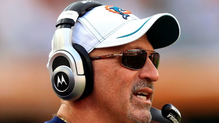 MIAMI GARDENS, FL - SEPTEMBER 18: Head coach of the Miami Dolphins Tony Sparano watches the action during a game against the Houston Texans at Sun Life Stadium on September 18, 2011 in Miami Gardens, Florida. (Photo by Sam Greenwood/Getty Images)