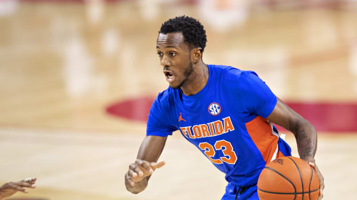 FAYETTEVILLE, ARKANSAS – FEBRUARY 16: Scottie Lewis, Charlotte Hornets rookie. (Photo by Wesley Hitt/Getty Images)