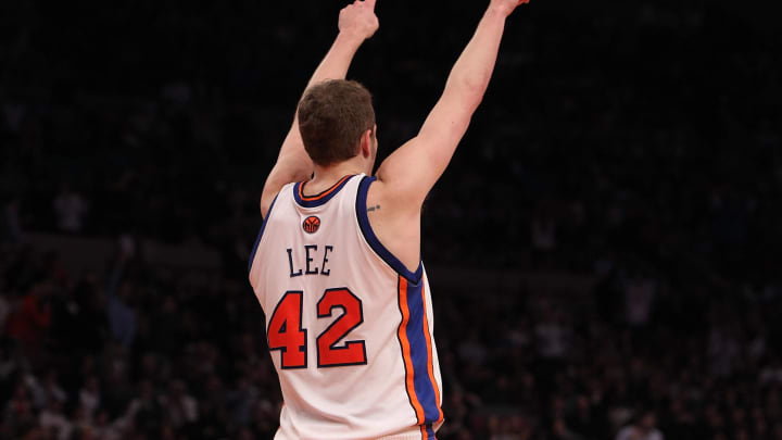 NEW YORK – FEBRUARY 17: David Lee (Photo by Nick Laham/Getty Images)