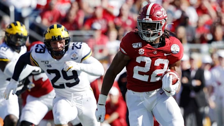 Najee Harris #22 of the Alabama Crimson Tide (Photo by Joe Robbins/Getty Images)