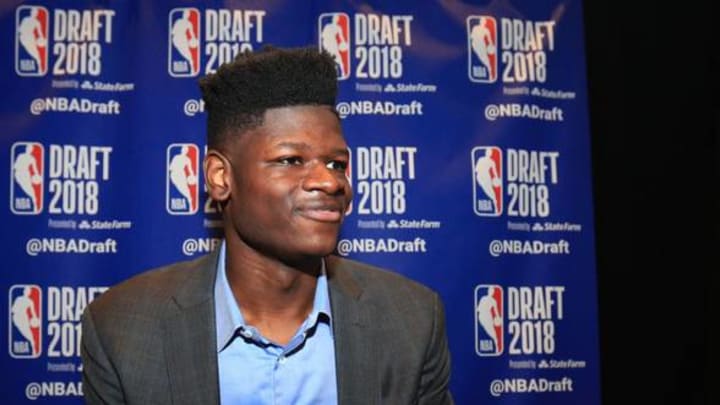 NEW YORK, NY – JUNE 20: NBA Draft Prospect Mohamed Bamba speaks to the media before the 2018 NBA Draft at the Grand Hyatt New York Grand Central Terminal on June 20, 2018 in New York City. NOTE TO USER: User expressly acknowledges and agrees that, by downloading and or using this photograph, User is consenting to the terms and conditions of the Getty Images License Agreement. (Photo by Mike Lawrie/Getty Images)