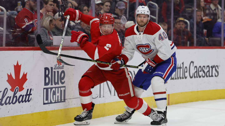 Nov 9, 2023; Detroit, Michigan, USA; Montreal Canadiens right wing Joel Armia. Mandatory Credit: Rick Osentoski-USA TODAY Sports