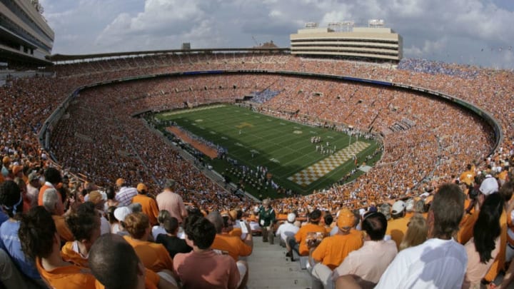 KNOXVILLE, TN - SEPTEMBER 12: A general view during the game between the UCLA Bruins and the Tennessee Volunteers on September 12, 2009 at Neyland Stadium in Knoxville, Tennessee. The Bruins beat the Volunteers 19-15. (Photo by Joe Murphy/Getty Images)
