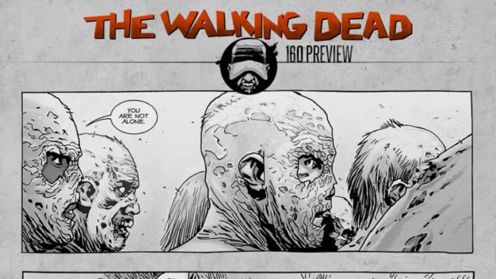 The Walking Dead 160 preview panel - Image Comics and Skybound