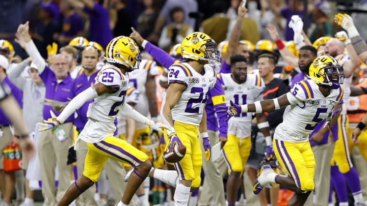 NEW ORLEANS, Derek Stingley Jr. #24 of the LSU Tigers. (Photo by Kevin C. Cox/Getty Images)