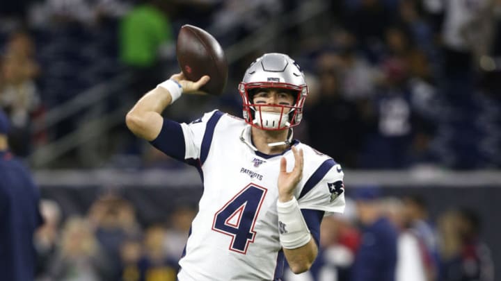 Jarrett Stidham, New England Patriots. (Photo by Bob Levey/Getty Images)